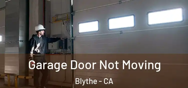  Garage Door Not Moving Blythe - CA