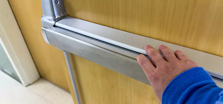 Installing a Push Bar on a Door Blythe